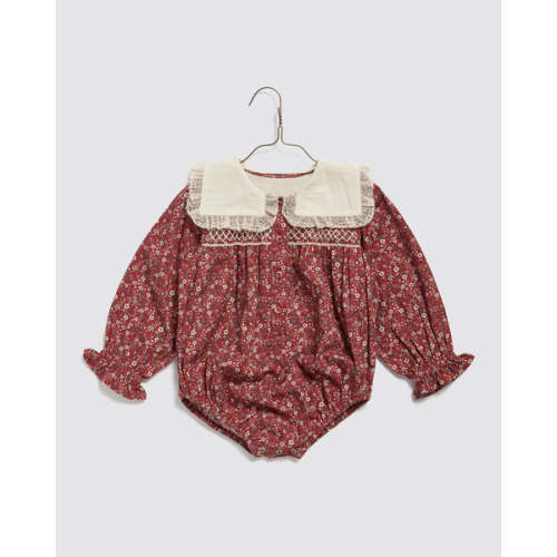 Little Cottons Emilie Romper ~ Clove Floral | Wee Mondine