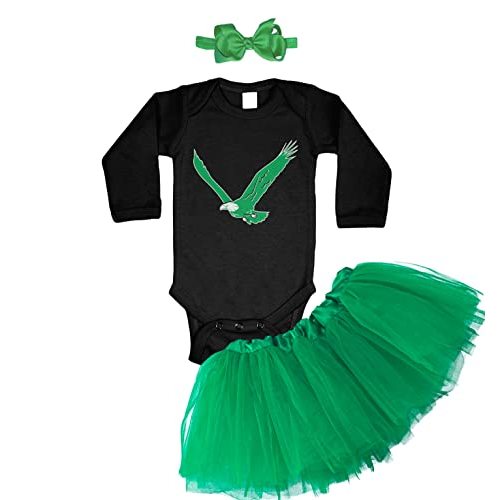 Eagle - Philly Sports Baby Bodysuit + Tutu Skirt + Bow Headband Set