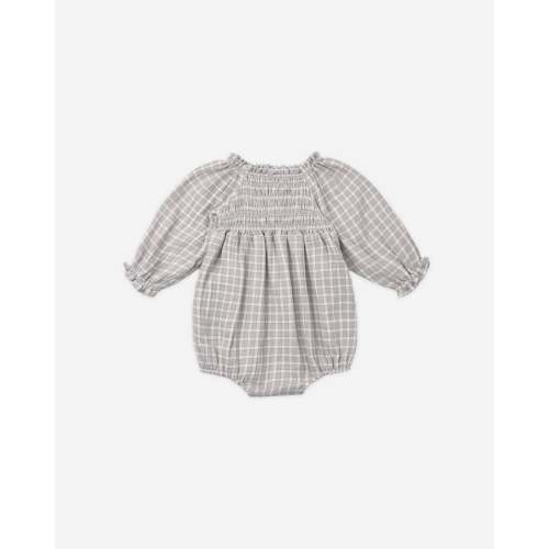 Eden Romper Blue Gingham – Quincy Mae