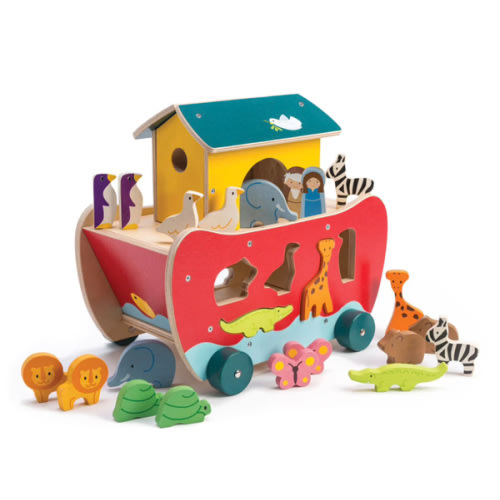 Tender Leaf Toys Noah's Shape Sorter Ark | Modern Nursery™