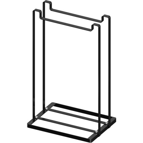 Hanger Organizer, Adjustable metal Hanger Stacker for adults and children, Holding up to 55 velvet/wire/plastic hangers, Perfect Space Saver for Closet Laundry Room (Black)