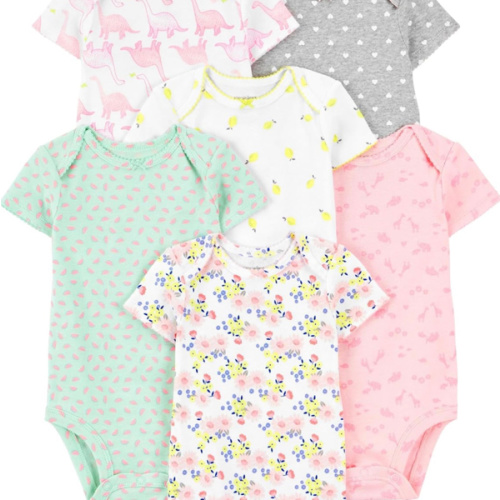Simple Joys by Carter's Baby-Girls 6-Pack Short-Sleeve Bodysuit