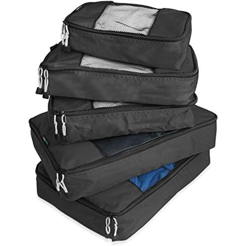 TravelWise 5 Piece Packing Cube Set, Black
