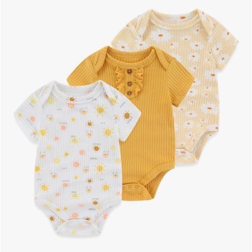 0-3 month Bodysuit Boy Girl Clothes Soft Newborn Infant Outfit Short Sleeve Romper