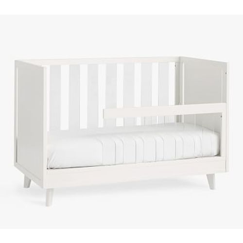 Sloan Acrylic Toddler Bed Conversion Kit, Simply White, UPS