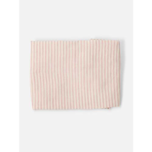 Linen Baby Lounger Cover - Pink Striped