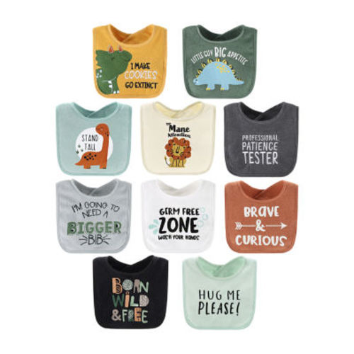 The Peanutshell Boys 10-pc. Bib