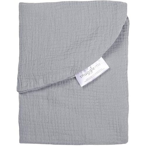 snuggle me® Baby Lounger Curve Cover - Organic Cotton Fabric - Stone