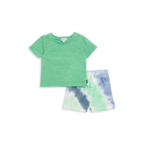 Boys' Seaweed Tee & Tie Dyed Shorts Set - Baby