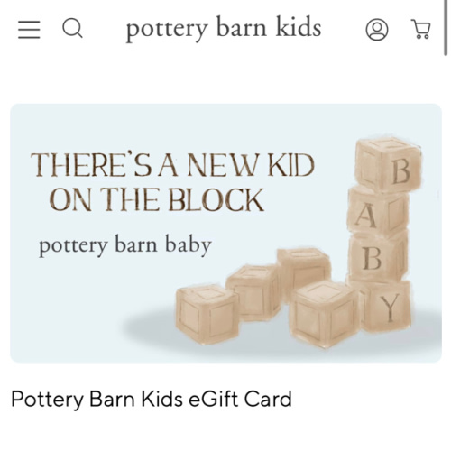 E Gift Card – The Perfect Gift for Any Occasion | Pottery Barn Kids