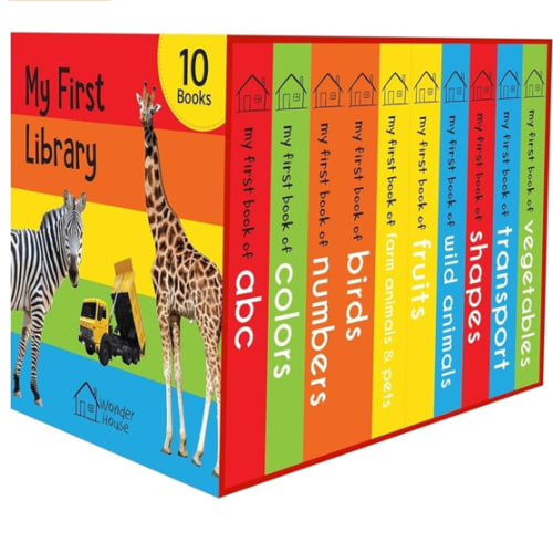My First Library: Boxset of 10 Board Books for Kids