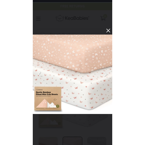 Isla Fitted Mini Crib Sheets