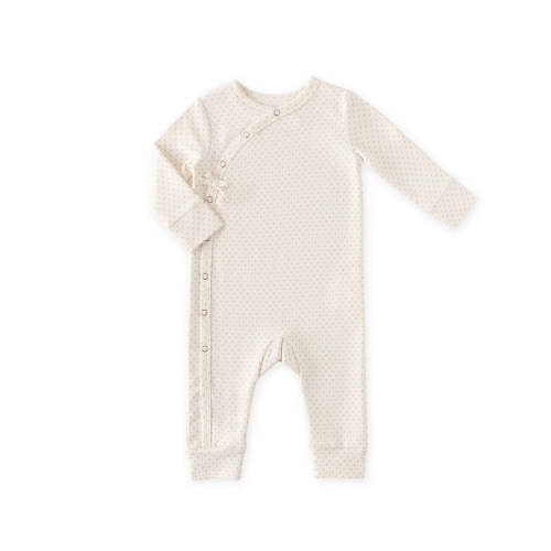Kimono Romper - Pin Dot Peony