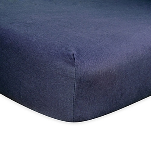 Trend Lab® Flannel Fitted Crib Sheet in Navy