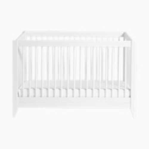 babyletto Sprout 4-in-1 Convertible Crib with Toddler Bed Conversion Kit - White