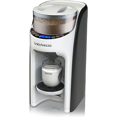 Baby Brezza New and Improved Formula Pro Advanced Formula Dispenser Machine - Automatically Mix a Warm Formula Bottle Instantly - Easily Make Bottle with Automatic Powder Blending, White