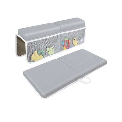 JJGoo Bath Kneeler with Elbow Rest Pad Set, 1.5 inch Kneeling Pad Mat for Bathtub - Gray