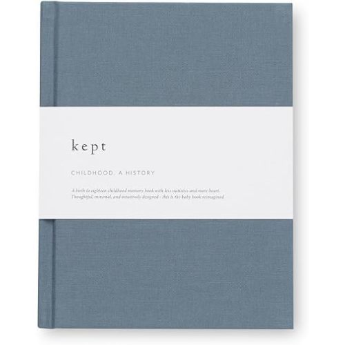 Kept Collection Childhood, A History Childhood Journal, Smyth-Sewn Binding, #80 Paper (Ocean)