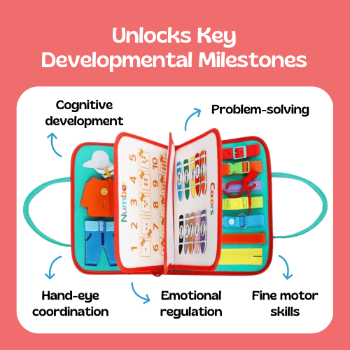 Montessori Busy Board for Toddlers | TibaToes™ Official