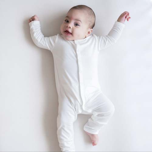 Snap Romper in Cloud | Baby and Infant Sleeper | Kyte Baby