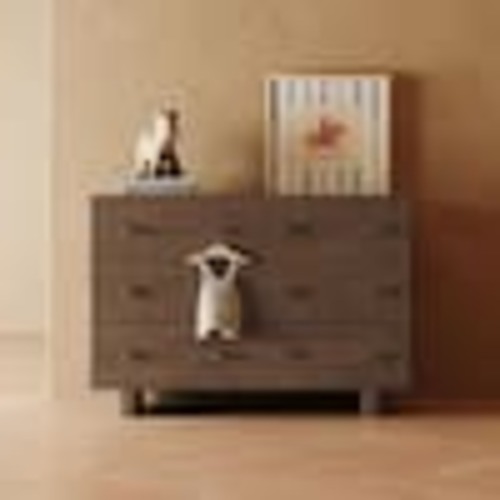 Storkcraft Texas Hazelnut 6-Drawer 47.75 in. Wide Dresser 03776-908