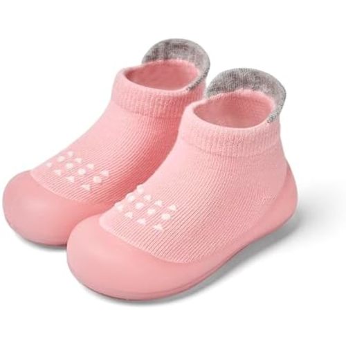 Baby Sock Shoes Baby Walking Shoes Infant Non-Slip Breathable Slippers with Soft Rubber Sole Baby Boys Girls Sneakers