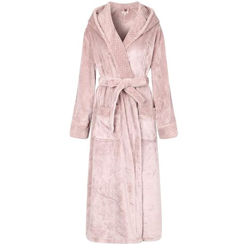 Richie House Women's Plush Soft Warm Fleece Bathrobe Robe RH1591