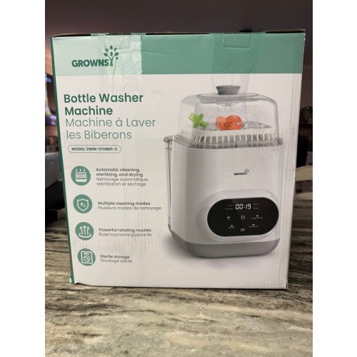 Grownsy EaseClean Pro All-in-One Auto Bottle Washer, Sterilizer & Dryer