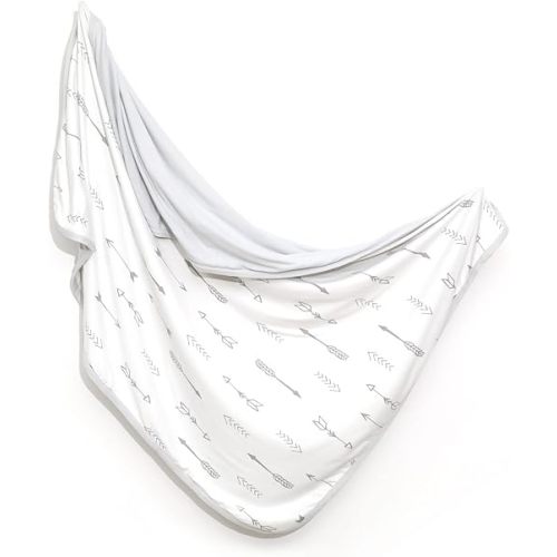 Baby Blankets Super Soft Jersey Knit Swaddle Blanket for Baby Girls and Boys, Double Layer Receiving Blankets 34 x 44 Inches Extra Large for Baby Swaddling, Simple Arrow