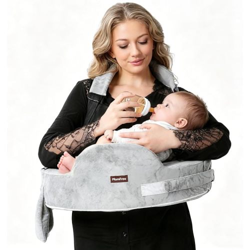 Nursing Pillow for Standing or Sitting Use by Parents Gray