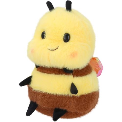 Chubby Smiling Bee Plush, Lucky Soft Bumblebee Plush Toy, Cute Bee Stuffed Animal, The Best Gift for Child and Partners(8 inch)