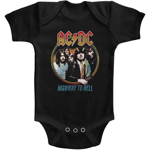 AC/DC Hard Rock Band Music Group Highway to Hell Infant Baby Romper Snapsuit