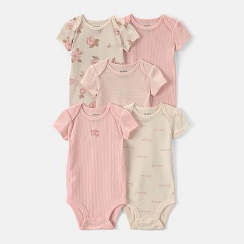 Baby Girl Carter's 5-Pack Short Sleeve Bodysuits
