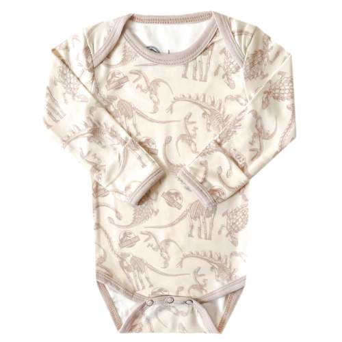 Long Sleeve Bodysuit - Jurassic Park Fossils