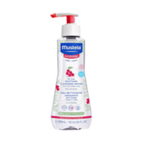 Mustela Baby Soothing Cleansing Water - No-Rinse Micellar Water for Very Sensitive Skin - with Natural Avocado & Schizandra Berry - Fragrance Free & EWG Verified - 10.14 fl. oz.