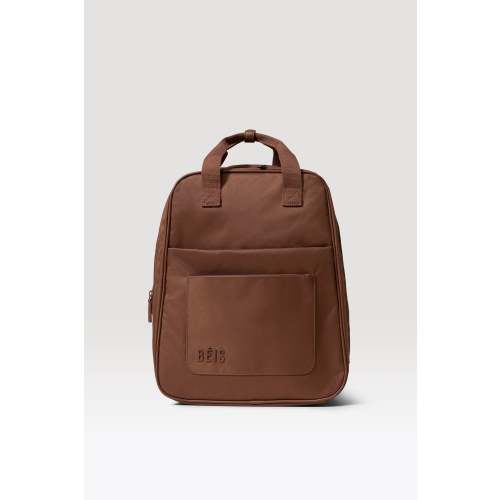 BÉIS 'The Expandable Backpack' in Maple - Expandable Travel Backpack In Maple