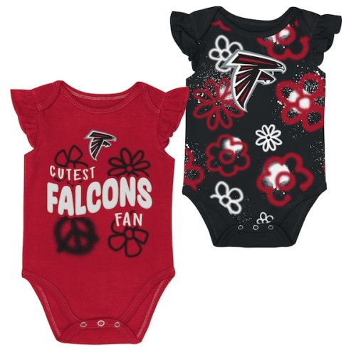 Girls Newborn & Infant Atlanta Falcons Outerstuff The Sunshine Two-Piece Bodysuit Set