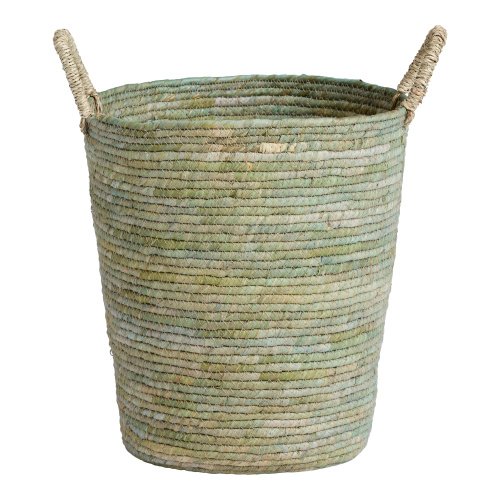 Simone Colored Corn Leaf Tote Basket - World Market
