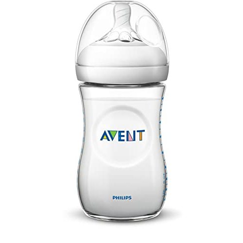 Philips AVENT Natural Baby Bottle, Clear, 9 Oz