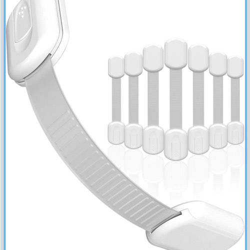 SKYLA HOMES Baby Locks (8-Pack) Child Safety Cabinet Proofing - Safe Quick and Easy 3M Adhesive Cabinet Drawer Door Latches No Screws & Magnets Multi-Purpose for Furniture Kitchen Ovens Toilet Seats