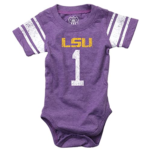 Wes and Willy Infant College Football Jersey One Piece Bodysuit