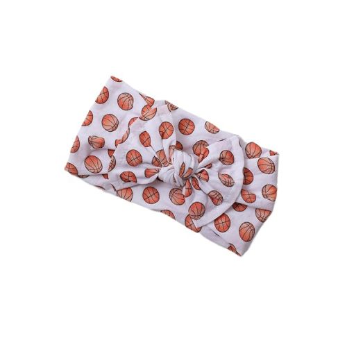 BBTDIN Baby Basketball Headband Turban Babies Basketball Bowknot Baby Basketballs Hair Band Bow BTB12 (A2, Free Size)