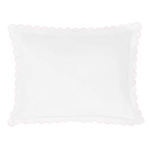 Scallop Baby Pillowcase - Blush