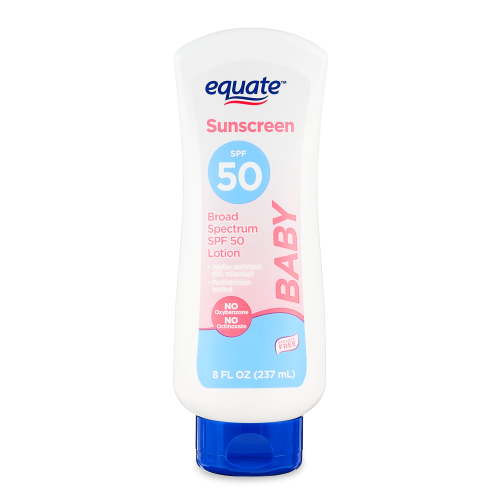 Equate Baby Broad Spectrum Sunscreen Lotion, SPF 50, 8 fl oz HSA/FSA Eligible