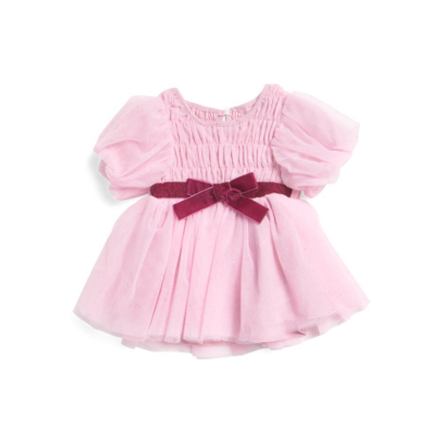 Infant Girls Sparkle Mesh Dress | Clothing | TJ Maxx