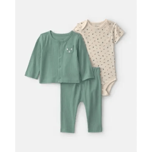 Baby Boy 3-Piece Dinosaur Layering Set - Green | Carter's