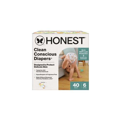 The Honest Company Club Box Diapers All the Letters and Its a Pawty