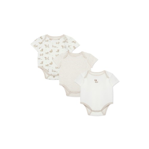 3-Pack Assorted Print Bodysuits