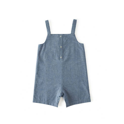 Chambray Short Romper - Chambray (4T)