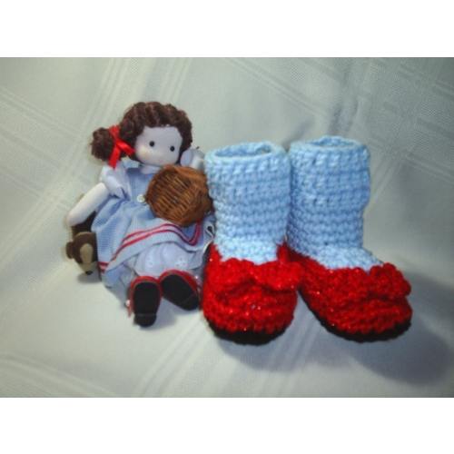 Baby Wizard of Oz Dorothy's Ruby Slippers Booties costume halloween